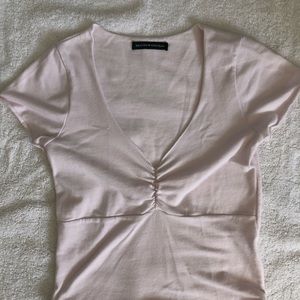 Brandy Melville baby pink crop top